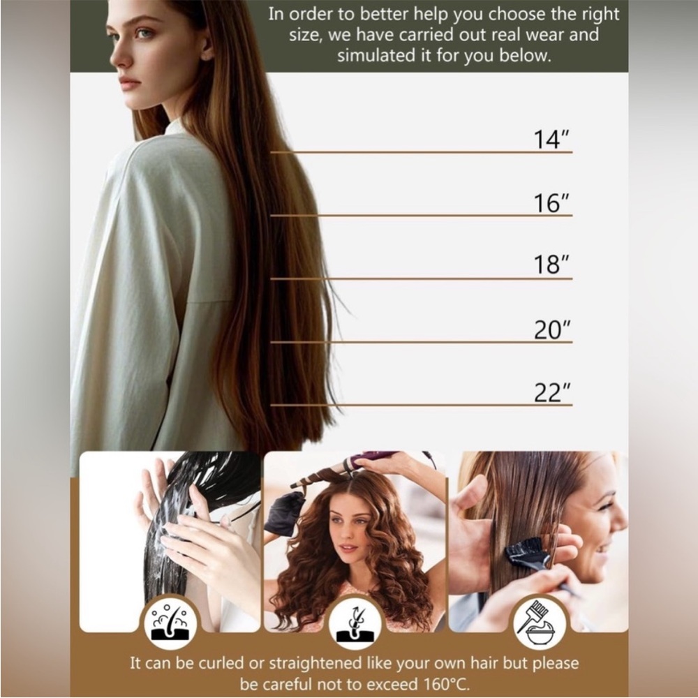 Dark Brown Remy Human Hair 20 Inch Tape In Hair Extensions - Picture 9 of 10
